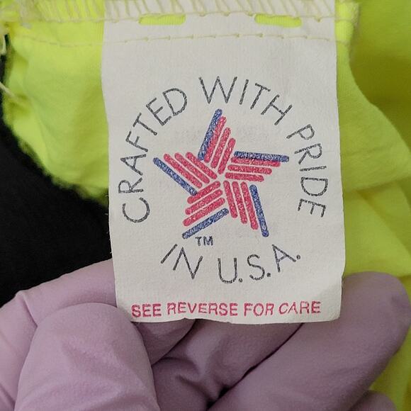 Vintage 90s MOD Gym Shorts Womens XS/S Green Neon - Picture 11 of 13